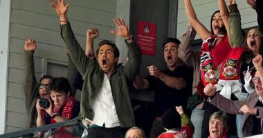 Ryan Reynolds and Rob McElhenney were in attendance as Wrexham sealed promotion again
