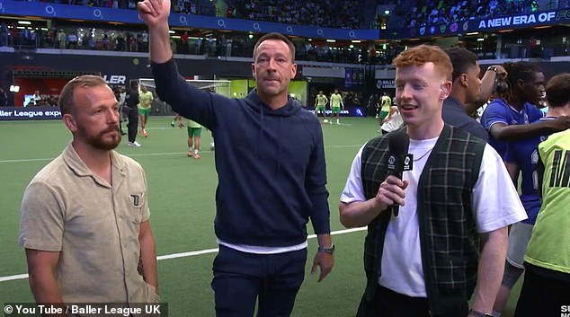 John Terry took charge of his Baller League team just a day after the London Marathon