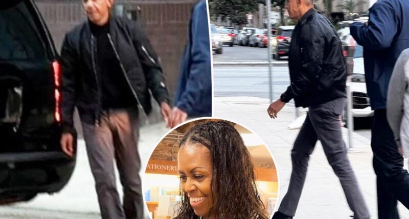 Michelle Obama skips Barack's family outing with their daughters after shutting down divorce rumors