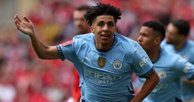 Nottingham Forest vs Manchester City - FA Cup live score and updates: Rico Lewis scores after just TWO MINUTES as Pep Guardiola's side make perfect start to last-four clash
