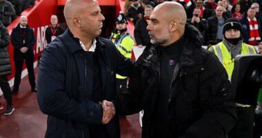 Manchester City boss Pep Guardiola has congratulated Arne Slot on Liverpool's title success
