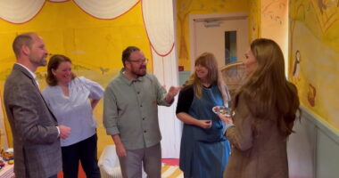 Prince and Princess of Wales get competitive during soft play visit in Isle of Mull