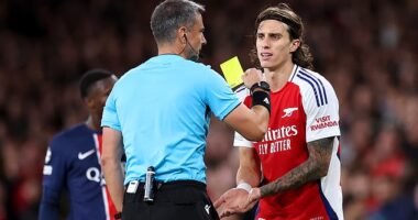 Slavko Vincic was the referee for Arsenal's clash with Paris Saint-Germain earlier this season