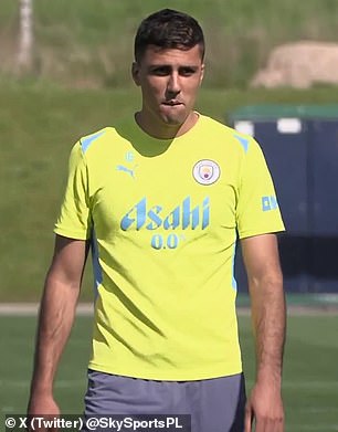 Manchester City star Rodri has returned to Manchester City training as he nears a comeback from his ACL injury