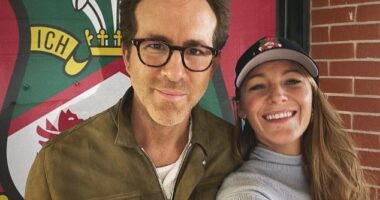 Ryan Reynolds and Blake Lively jet in as Wrexham close in on promotion to the Championship - as Deadpool star pours pints and parties with fans ahead of crunch Charlton clash