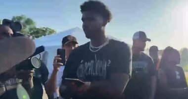 Shedeur Sanders was the victim of a cruel prank call during the NFL Draft on Friday
