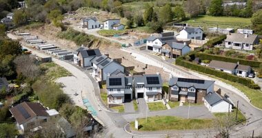 Some 33 homes on an estate in Calstock, Cornwall have been derelict after being built in 2018
