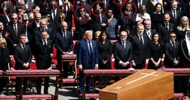 A number of dignitaries couldn't resist pulling out their mobiles to take pictures and videos of the late Pope's humble wooden casket