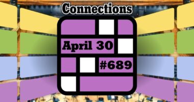 Today's Connections Hints & Answers For April 30, 2025 (Puzzle #689)