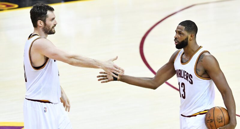 Prayers Up! Tristan Thompson Comforts Kevin Love In An Emotional Courtside Moment After His Father's Death (VIDEO)