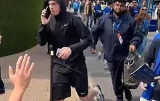 Fans were sent into a frenzy of speculation after seeing Cole Palmer running away from Stamford Bridge on Saturday