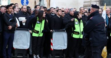 World leaders gather in the Vatican for Pope Francis's funeral as millions of Catholics prepare final farewell - live updates