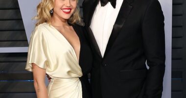 Miley Cyrus reflected on the 'dark time' when she and her ex-husband Liam Hemsworth lost their $2.525M four-bedroom Malibu house in the 2018 Woolsey Fire (pictured in 2018)