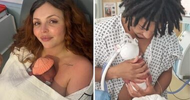 Jesy Nelson gives birth! Little Mix star confirms she has welcomed her twins prematurely and reveals their VERY unique names after undergoing emergency surgery to save them