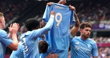 West Ham vs Nottingham Forest - Premier League: Live score and updates as Morgan Gibbs-White gives visitors the lead in race for the Champions League, while Jamie Vardy scores on final Leicester City appearance