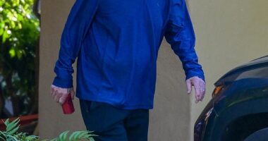 One of the most unforgettable faces from '80s action cinema¿ and later a beloved sitcom curmudgeon¿was spotted looking worlds away from his tough-guy roles during a rare outing in Los Angeles on Wednesday
