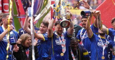 AFC Wimbledon seal promotion to League One with play-off final victory over Walsall