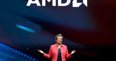 AMD’s stock rises as earnings show momentum in its data-center business