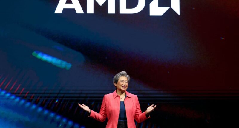 AMD’s stock rises as earnings show momentum in its data-center business