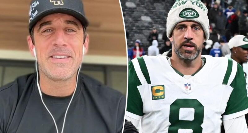 Aaron Rodgers sparks marriage rumors by wearing ring on THAT finger at Kentucky Derby 2025 event