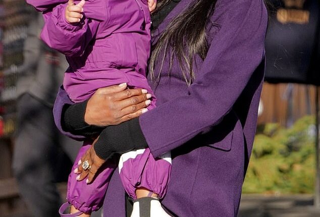 Naomi Campbell spotted spending the day with her daughter at Winter Wonderland in Hyde Park in 2022