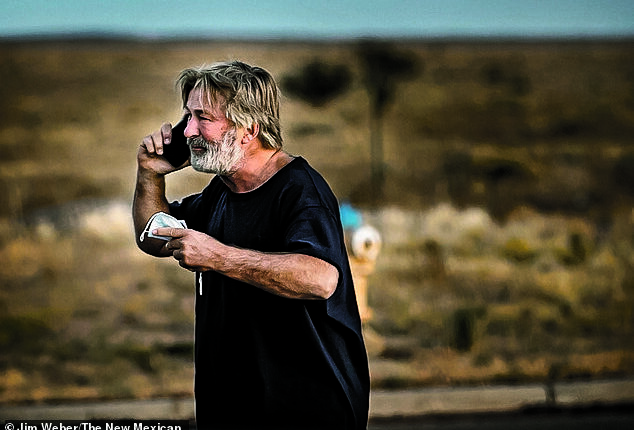 Alec Baldwin's Rust shooting scandal has seen a major update; Baldwin is seen here outside the Santa Fe County Sheriff's offices on the day of the shooting in October 2021