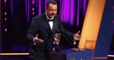 Danny Dyer forced the BBC to do some quick editing, after he let slip several swear words during his acceptance speech for best Male Performance in a Comedy at the BAFTA TV Awards on Sunday