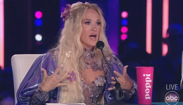 American Idol judge Carrie Underwood is coming under fire from fans after some bizarre comments to singer Jamal Roberts