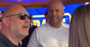 Liverpool manager Arne Slot was snapped by an Eastenders legend as he celebrated Liverpool's title win in Ibiza