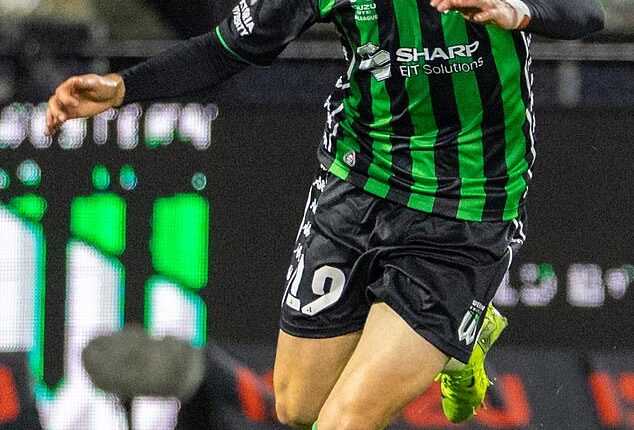 Western United have been rescued by billionaire US property tycoons Maciek and Mikhail Kaminski, who have agreed to invest $100 million into the embattled A-League club (pictured, striker Noah Botic)