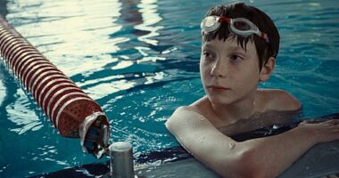 Several of the gems from the festival were also directorial debuts, including with Charlie Polinger's The Plague (five stars), set at a boys' water-polo camp (pictured)