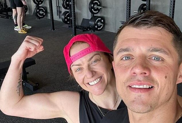 British footballer Jay Hart (right) is set to be deported from Australia after Sarah Fardy (pictured with Hart) and Cara Greedy set up a petition calling for the 34-year-old to be kicked out of the country