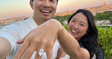 Barbie alum Simu Liu proposed to his girlfriend Allison Hsu with a massive diamond ring during a romantic getaway to Paris, France on Mother's Day