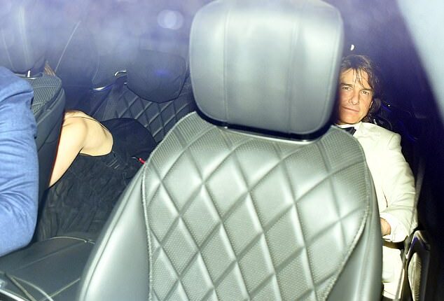 Tom Cruise, 62, was spotted leaving in a car with actress Ana de Armas, 37, after David Beckham's birthday at Notting Hill's Core restaurant on Saturday night