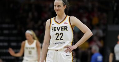 Caitlin Clark produced an iconic moment on her return to Iowa with the Fever this weekend