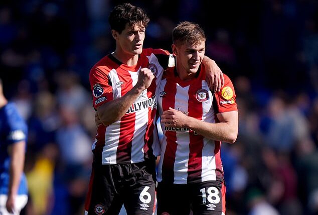 Christian Norgaard (L) is confident Brentford can still conjure up 'something magic' this season