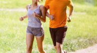 Britons are now opting to spend a first date running rather than in a bar, a new survey by Amazon found (stock image)