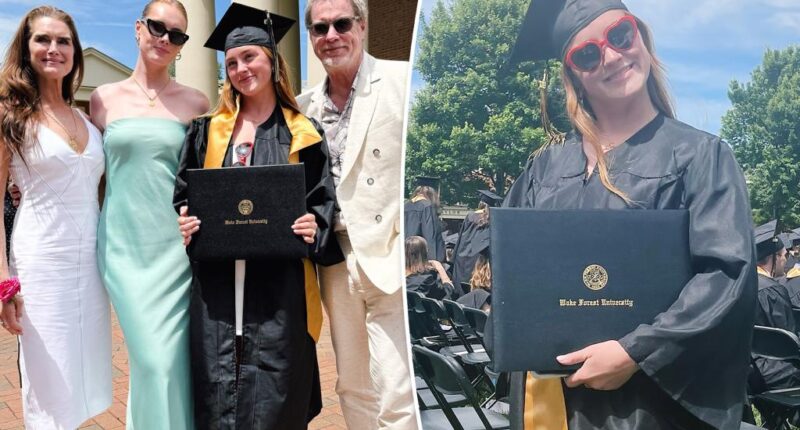 Brooke Shields shares sweet family snaps celebrating daughter Rowan's college graduation