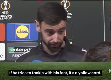 Bruno Fernandes clearly laid out why the decision to show a red card was correct