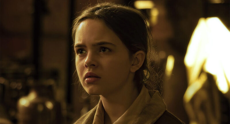 A young girl wearing an aviator jacket in Star Wars: Skeleton Crew on Disney+