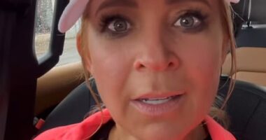 Carrie Bickmore was not resting on her laurels on Saturday, running an impressive 18 kilometres after stepping out to a glittering charity fundraiser