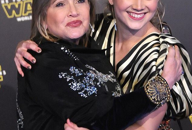 Billie Lourd, 32, remembered her mom, the late Carrie Fisher, in a sweet essay shared on social media;  Pictured in Los Angeles in December 2015