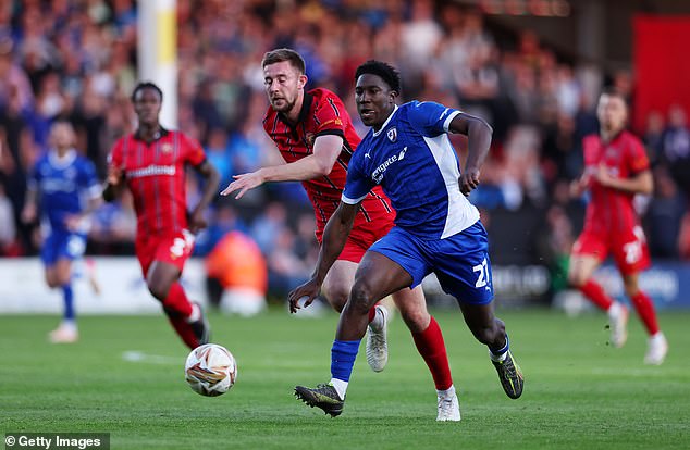 Luton Town striker Bim Pepple is attracting interest from the likes of MK Dons and Scottish Premier League side St Mirren