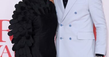 Liam Payne pictured with his ex Cheryl Tweedy, the mother of his eight-year-old son Bear, in Paris in 2018