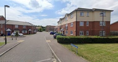 Essex Police were called to Aydon Close (pictured) in Wickford just after 3pm on Saturday March 22 following reports of the collision