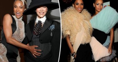 Ciara and pregnant Rihanna reunite at Met Gala 2025 more than a decade after their infamous Twitter feud