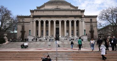 Columbia University has slashed over 100 staffers after the Trump administration revoked more than $400 million in federal funding after the 'mishandling' of pro-Palestine protests on campus
