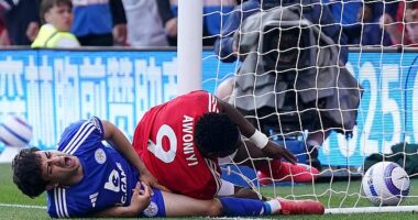 Taiwo Awoniyi collided with the post late in Nottingham Forest's draw against Leicester on Sunday and his severe injury could have been prevented by a change in offside protocol
