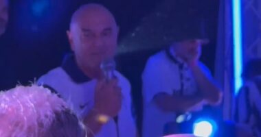 Daniel Levy broke cover to celebrate Tottenham's win in the Europa League on Wednesday night