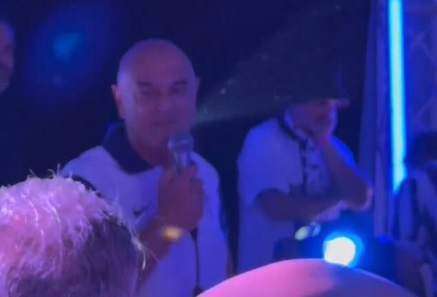 Daniel Levy broke cover to celebrate Tottenham's win in the Europa League on Wednesday night